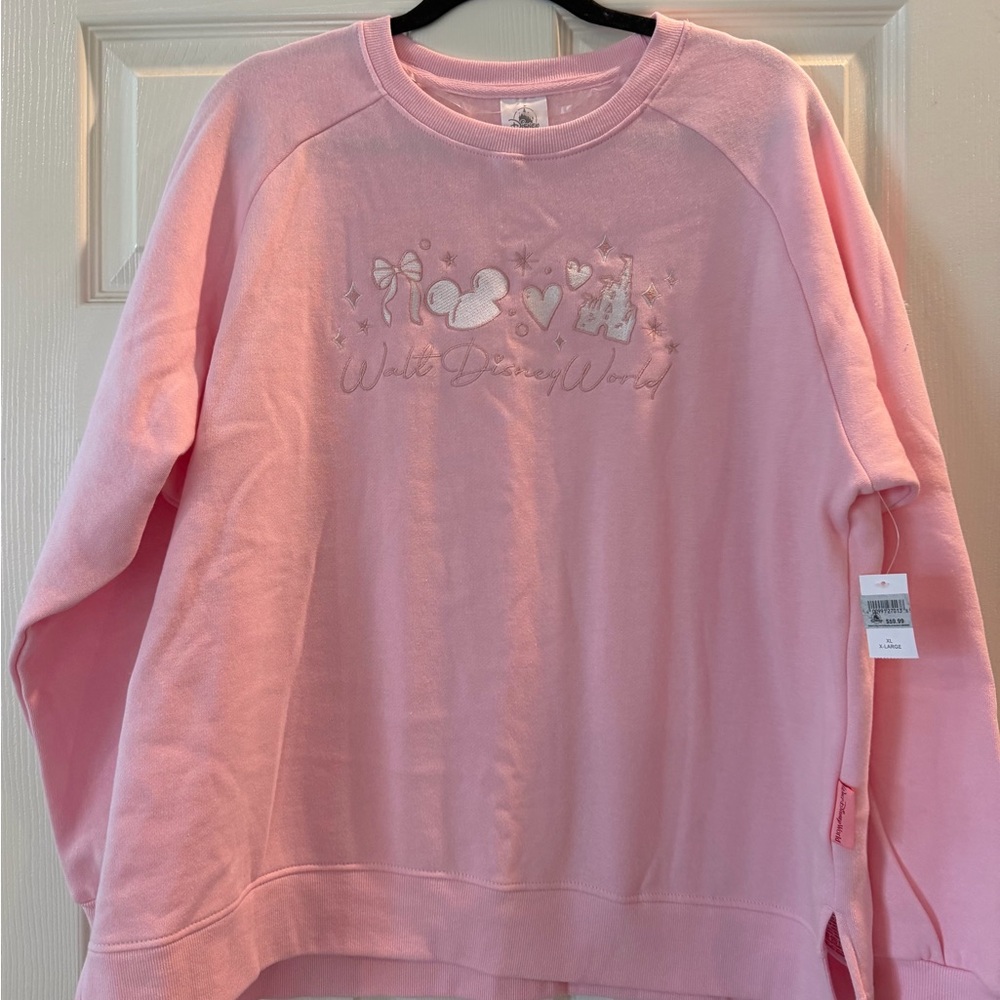 Disney Parks Walt Disney World Pink Crewneck Sweatshirt